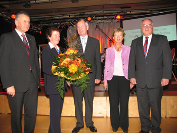 Hans Eveslage, Frau und Herr Carstens, Irmgard Kronlage und Albert Focke