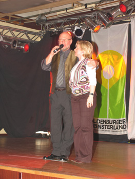 Dankesch�n von Heiner Lamping an Sabine Michalowski-Brock - Leitung Vechtaer Funken (VCC)