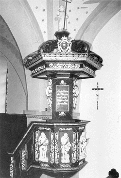 Kanzel in Oythe - Seyd Th�ter des Wortes und nicht H�rer allein! Jakobus  1,22