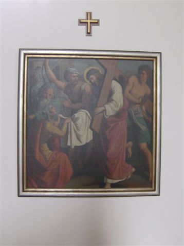 6. Station: Veronika reicht Jesus das Schwei�tuch