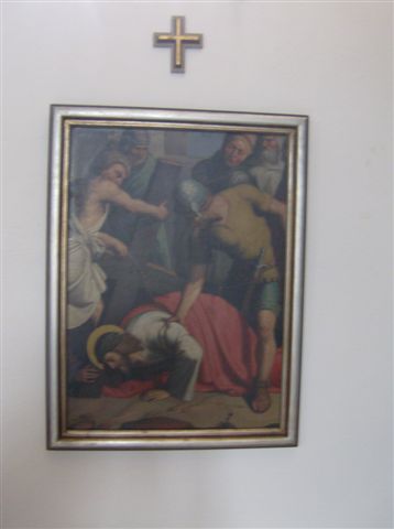 7. Station: Jesus f�llt zum zweiten Mal unter dem Kreuz